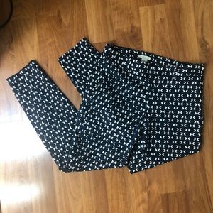 H&M Patterned Slim Slacks
